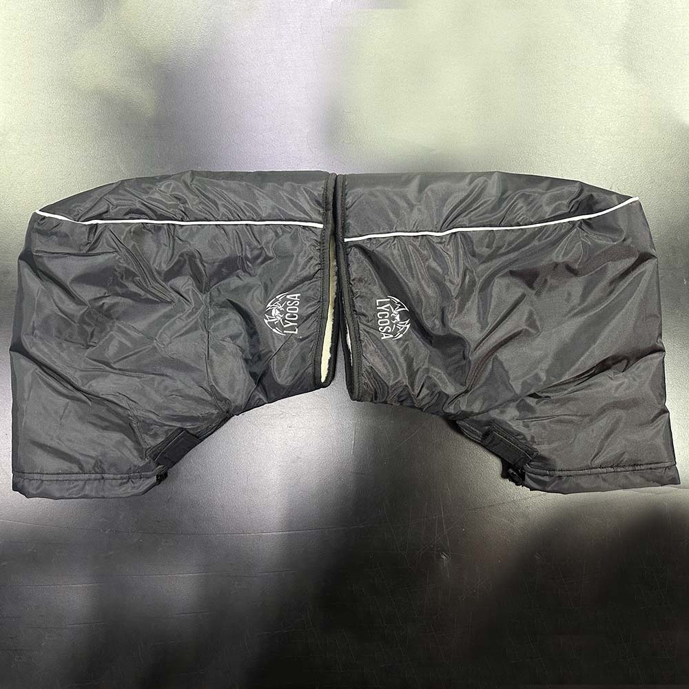 Краги утеплённые на руль с мехом п/ш снегохода (пара)