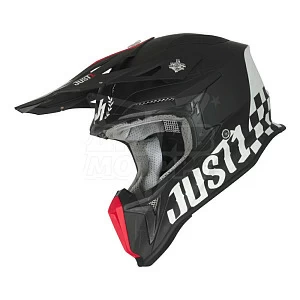 Шлем (кроссовый) JUST1 J18 OLD SCHOOL  (черн мат, XXL)