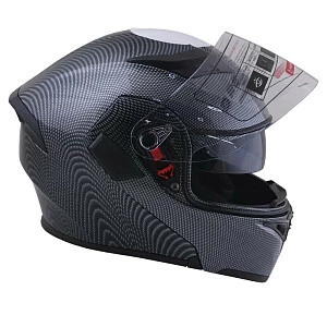 Шлем модуляр ATAKI JK902 Carbon (черн/сер глянц, S)