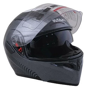 Шлем модуляр ATAKI JK902 Carbon (черн/сер глянц, S)