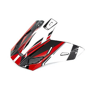 Козырек для шлема ATAKI SC-18 BLAZE (бел/сер/красн глянц)